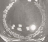 Glasgravur: Blaetterkranz