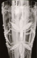 Glasgravur: Blattkranz