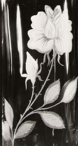 Glasgravur: Rose