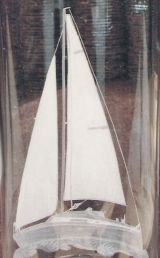 Glasgravur: Segelboot