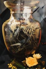 Glasgravur: Der Kuss