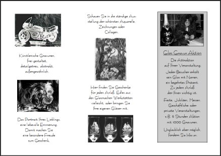Glasgravur Prospekt Rückansicht