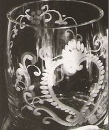 Glasgravur: rust-Herz