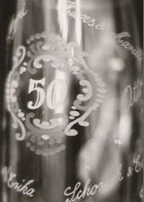 Glasgravur: rust-Kranz